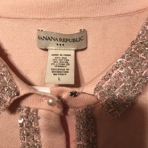 Banana Republic embellished sweater Size Large.